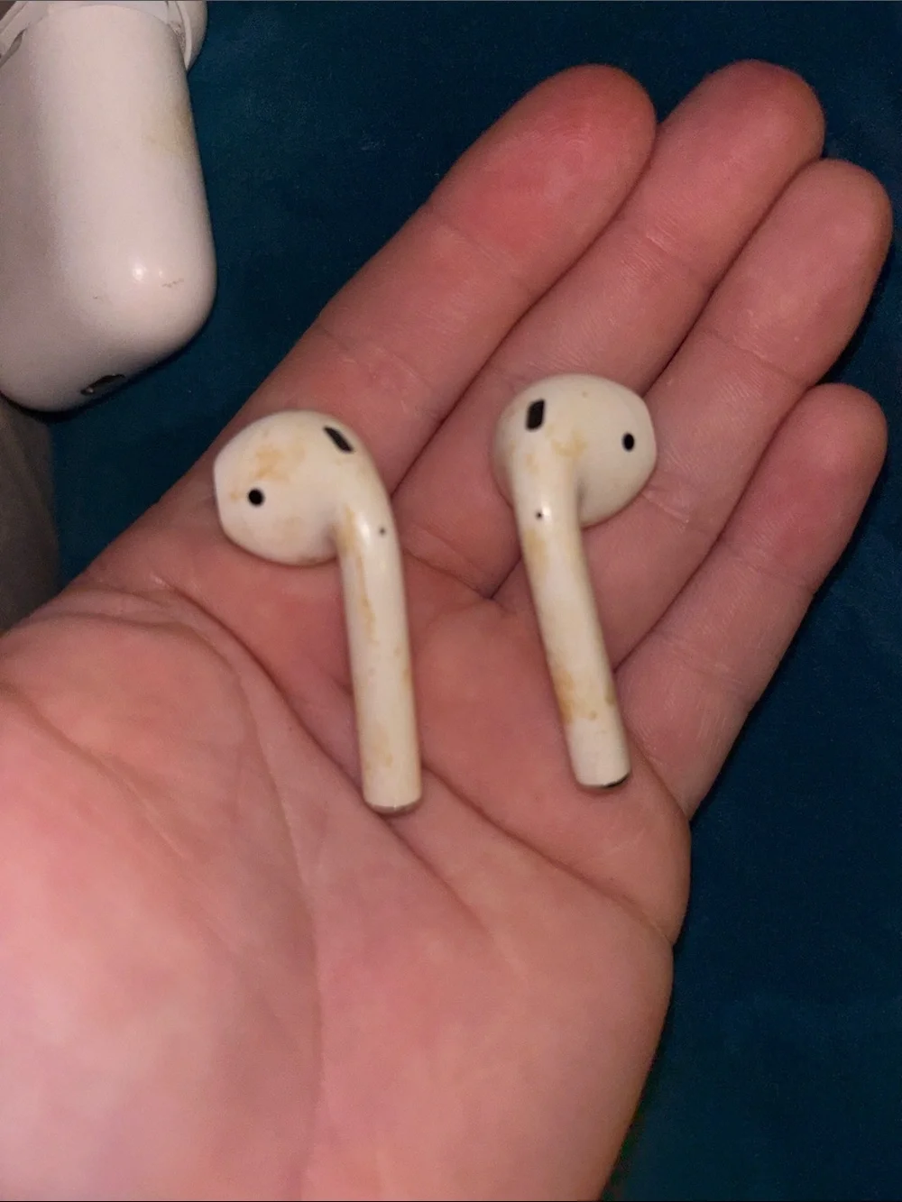 Apple White Earbud Headphones with Charging Case
